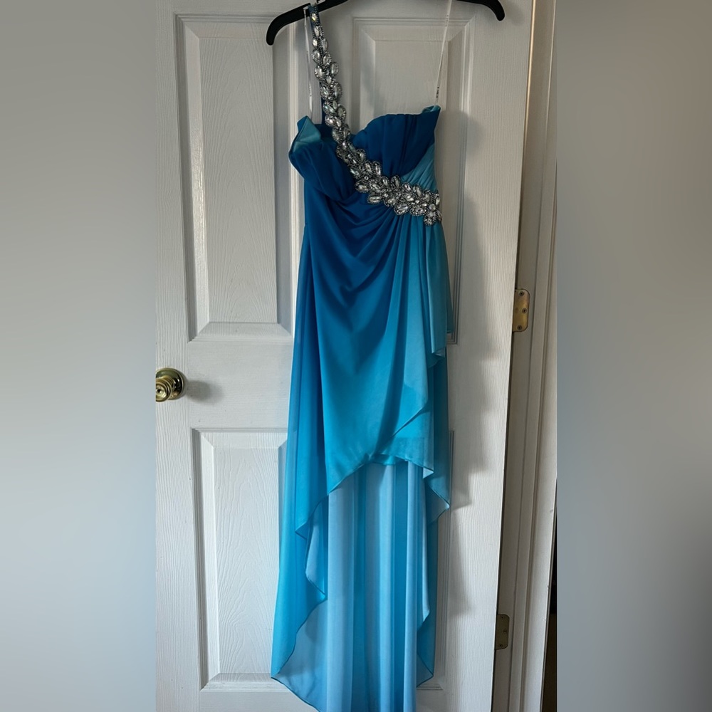 XS Hi Lo blue dress NEW with tag